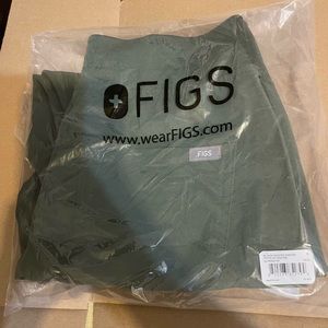 Figs scrub pants high waisted Zamora Petite joggers size Small color Moss